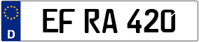 Trailer License Plate